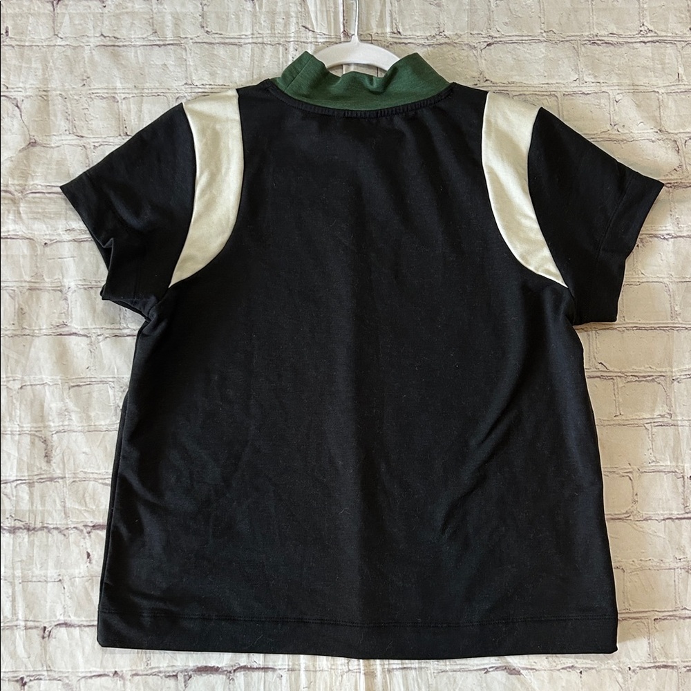 Oiselle Women’s Color-block Mock-neck Retro Sporty Casual Tee Soft Tencel Small - Picture 5 of 5